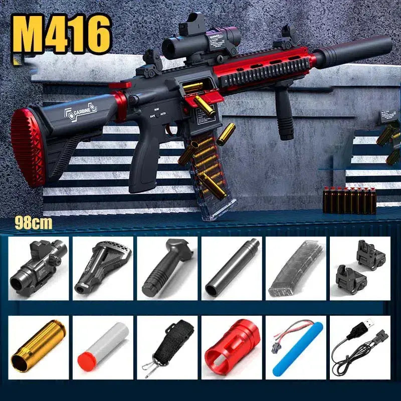Handi M4A1 Electric Cartridge Ejection Foam Dart Blaster — magazine well detail