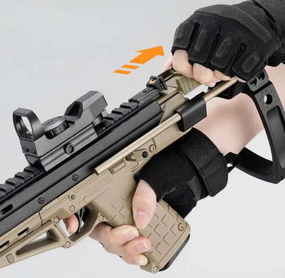 Lehui LH target-pistol-class Tactical Foam Blaster — trigger group close-up