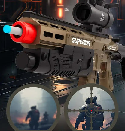 POX Manual Grenade Launcher Rifle Foam Dart Blaster — right profile