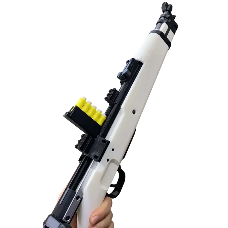 Diamond Dogs Puppy 98K Clip-Fed 3D Print Bolt Action foam-dart Blaster — magazine well detail