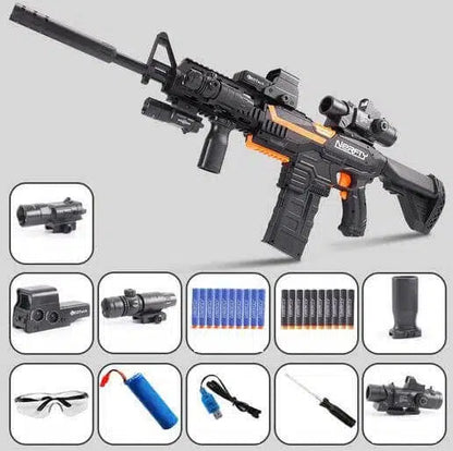 Sembylon rifle-class Electric Auto Foam Dart Blaster — left profile