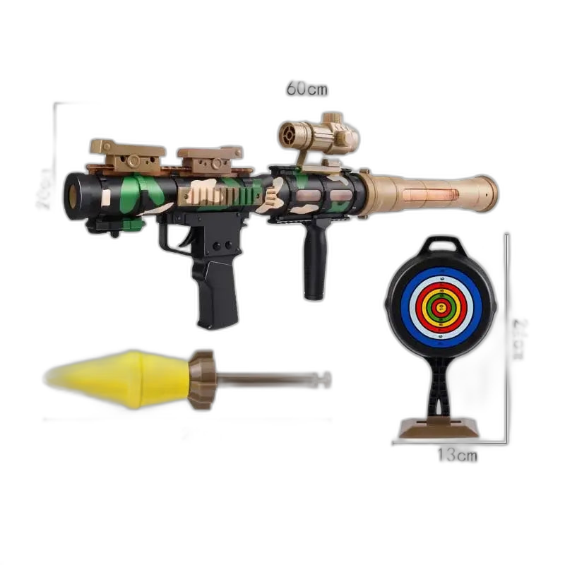 RPG EVA Foam Rocket Launcher Blaster with Light & Sound — top rail detail
