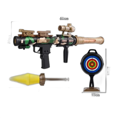 RPG EVA Foam Rocket Launcher Blaster with Light & Sound — top rail detail