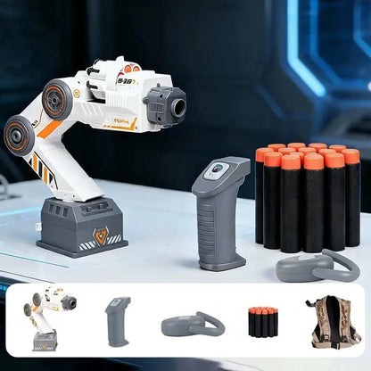 Robotic Smart Motion Tracking Shoulder Blaster — magazine well detail