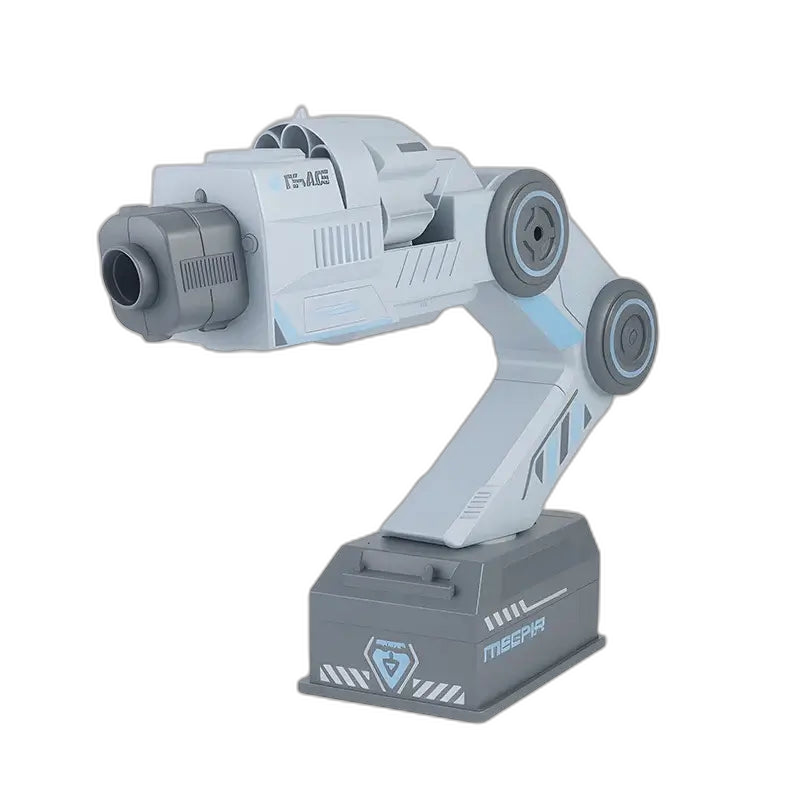 Robotic Smart Motion Tracking Shoulder Blaster — left profile