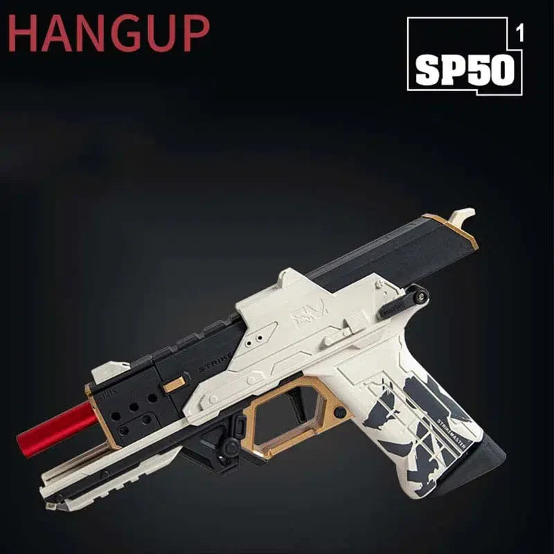 Strike Master SP50 Cyperpunk Foam Blaster — trigger group close-up