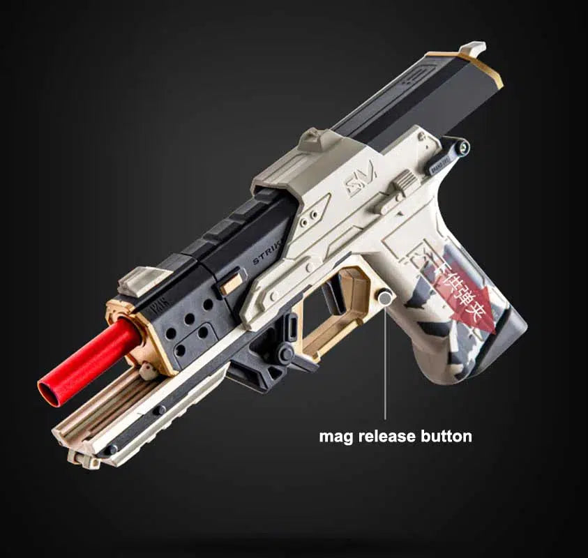 Strike Master SP50 Cyperpunk Foam Blaster — top rail detail