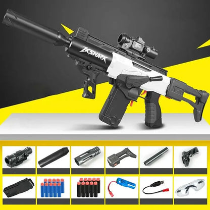 Sembylon service-rifle-class 227 Electric Semi-Auto Rilfe Foam Dart Toy Gun — right profile