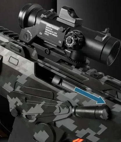 Sembylon service-rifle-class 227 Electric Semi-Auto Rilfe Foam Dart Toy Gun — magazine well detail
