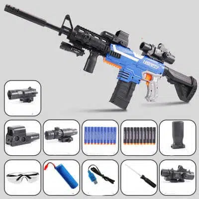 Sembylon rifle-class Electric Auto Foam Dart Blaster — top rail detail