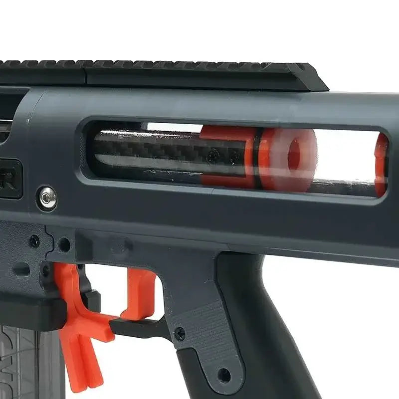 Sillybutts 3D Printing Excalibur Full Length Dart Blaster — top rail detail