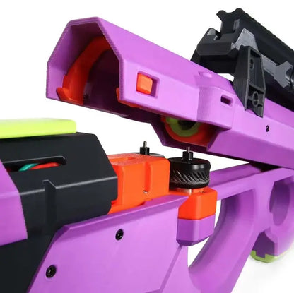 Sirius 747 Full Auto foam-dart Blaster 3D Printed Kit — top rail detail