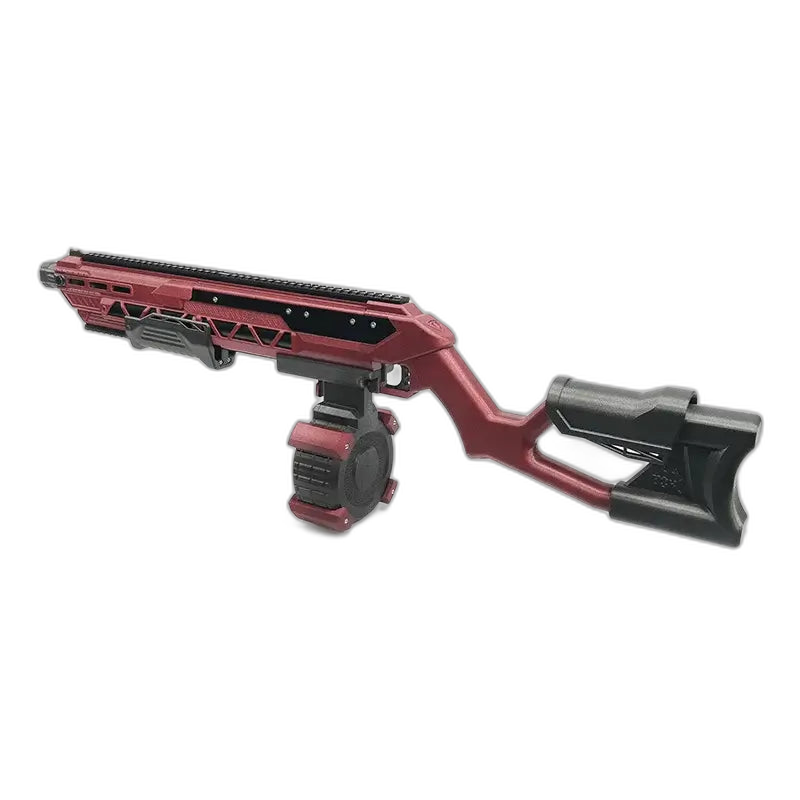 FaCai Wealth T04 Pump Action 3D Printed foam-dart Shotgun Blaster — muzzle and barrel detail