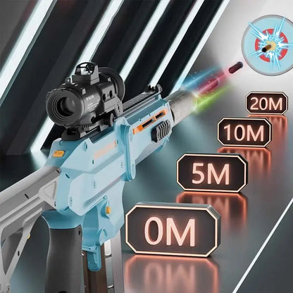 submachine-class Electric Auto High Speed Foam Dart Blaster — trigger group close-up