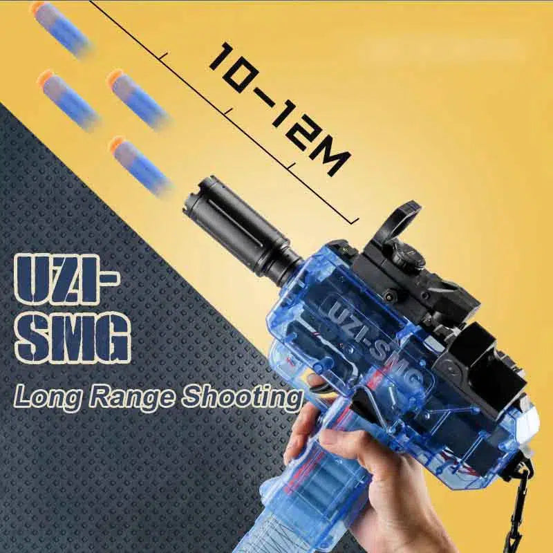 Full Auto Electric submachine-class SMG Foam Dart Blaster — right profile
