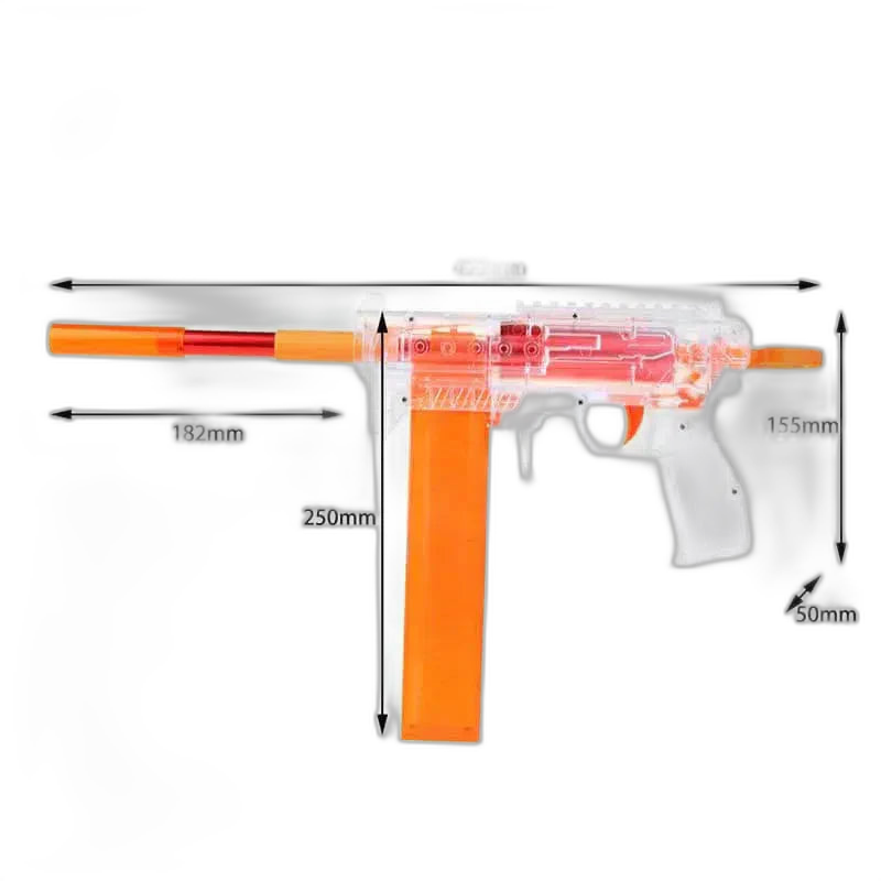Worker Cheetah 2.0 Dart Blaster — stock and grip detail