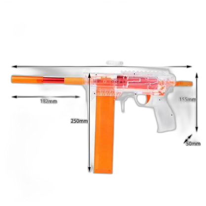 Worker Cheetah 2.0 Dart Blaster — stock and grip detail