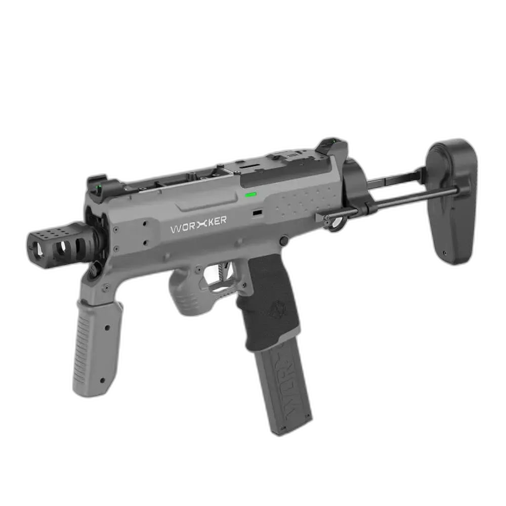 Worker Phoenix 2.0 Electric Flywheels Blaster — top rail detail