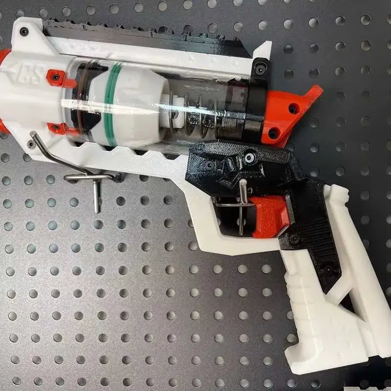 YEHW 5-Barrel Hammer-Prime 3D Printed Homemade Blaster — top rail detail