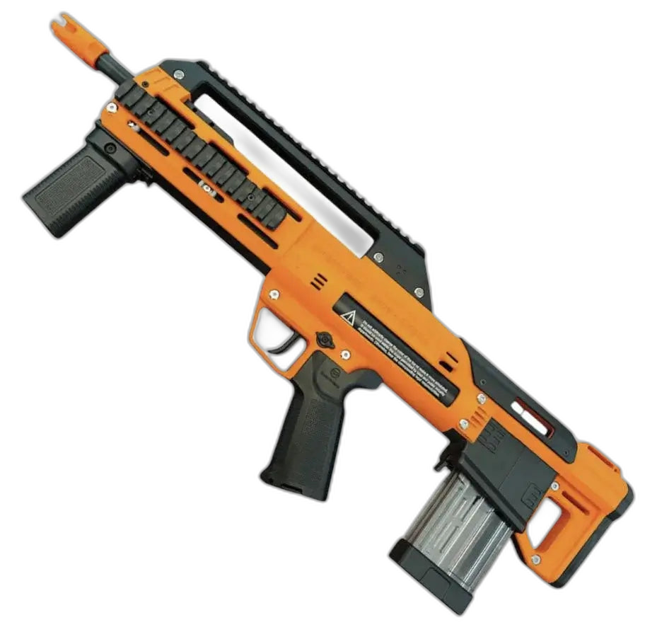 ZWQ S400 Zebra Manual Bullpup foam-dart Blaster — magazine well detail