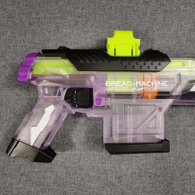 service-rifle-class Bread Machine Clip Ejection Foam Dart Blaster — muzzle and barrel detail