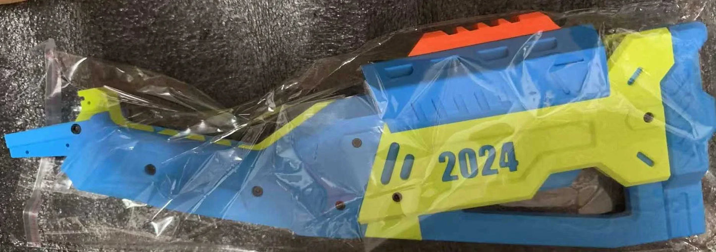 CJFL F1 Dome foam-dart Lever Action Blaster — trigger group close-up