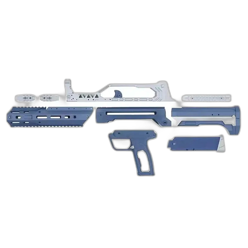 AKBM FC330 Manual Springer 3D Print Foam Blaster — muzzle and barrel detail