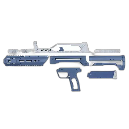 AKBM FC330 Manual Springer 3D Print Foam Blaster — muzzle and barrel detail