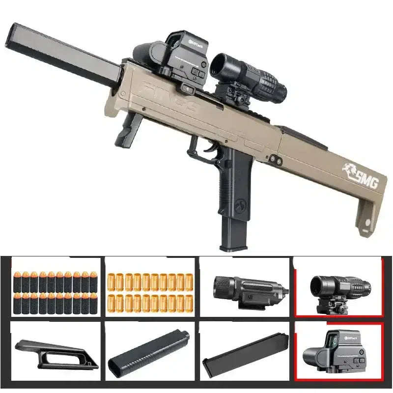 FMG-9 Shell Ejecting Plastic Folding Foam Blaster Toy — right profile