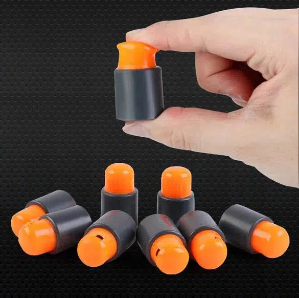 multi-shot cluster-dart blaster Pump Action Grenade Launcher Foam Blaster — trigger group close-up