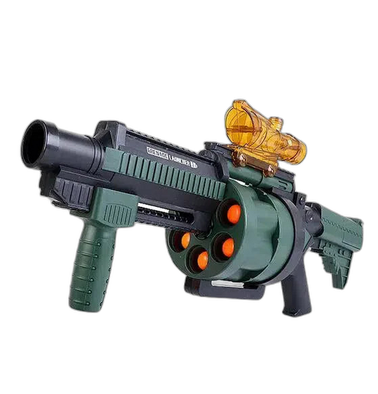 multi-shot cluster-dart blaster Pump Action Grenade Launcher Foam Blaster — main product view