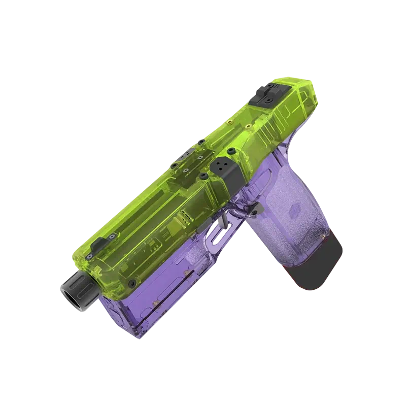 HC Diana Brushless Flywheel foam-dart Blaster Pistol — stock and grip detail