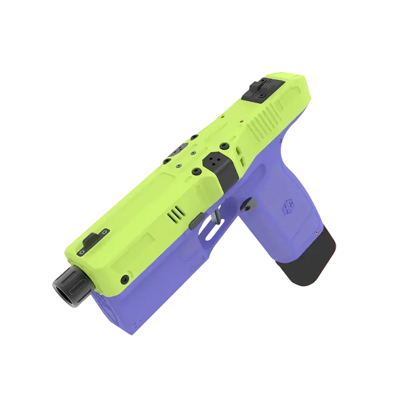 HC Diana Brushless Flywheel foam-dart Blaster Pistol — muzzle and barrel detail