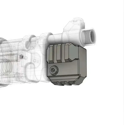 Diamond Dogs Puppy 98K Clip-Fed 3D Print Bolt Action foam-dart Blaster — trigger group close-up