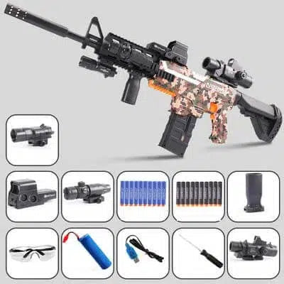 Sembylon rifle-class Electric Auto Foam Dart Blaster — magazine well detail