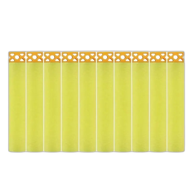 Waffle Head Full Length Foam Darts - yellow