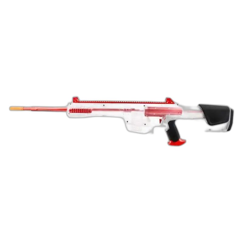 Worker Kunlun Bolt Action Nerf Sniper Blaster - clear red