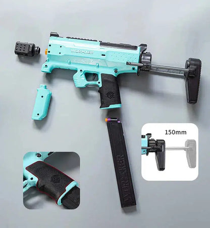 Worker Phoenix 2.0 Electric Flywheels Blaster — stock and grip detail