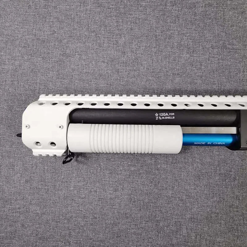 XYL M870 Shell Ejecting Shotgun foam-dart Blaster — trigger group close-up